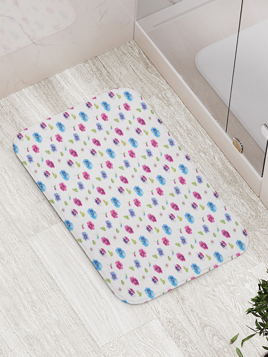

Коврик противоскользящий для ванной, сауны, бассейна, 77х52 см bath_72231 JoyArty