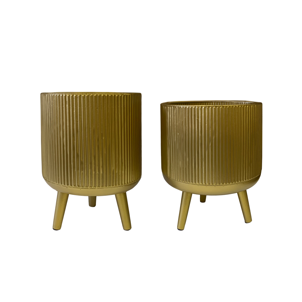 Подставка под кашпо ZDK Duet набор из 2 шт цвет золотистый 7801₽