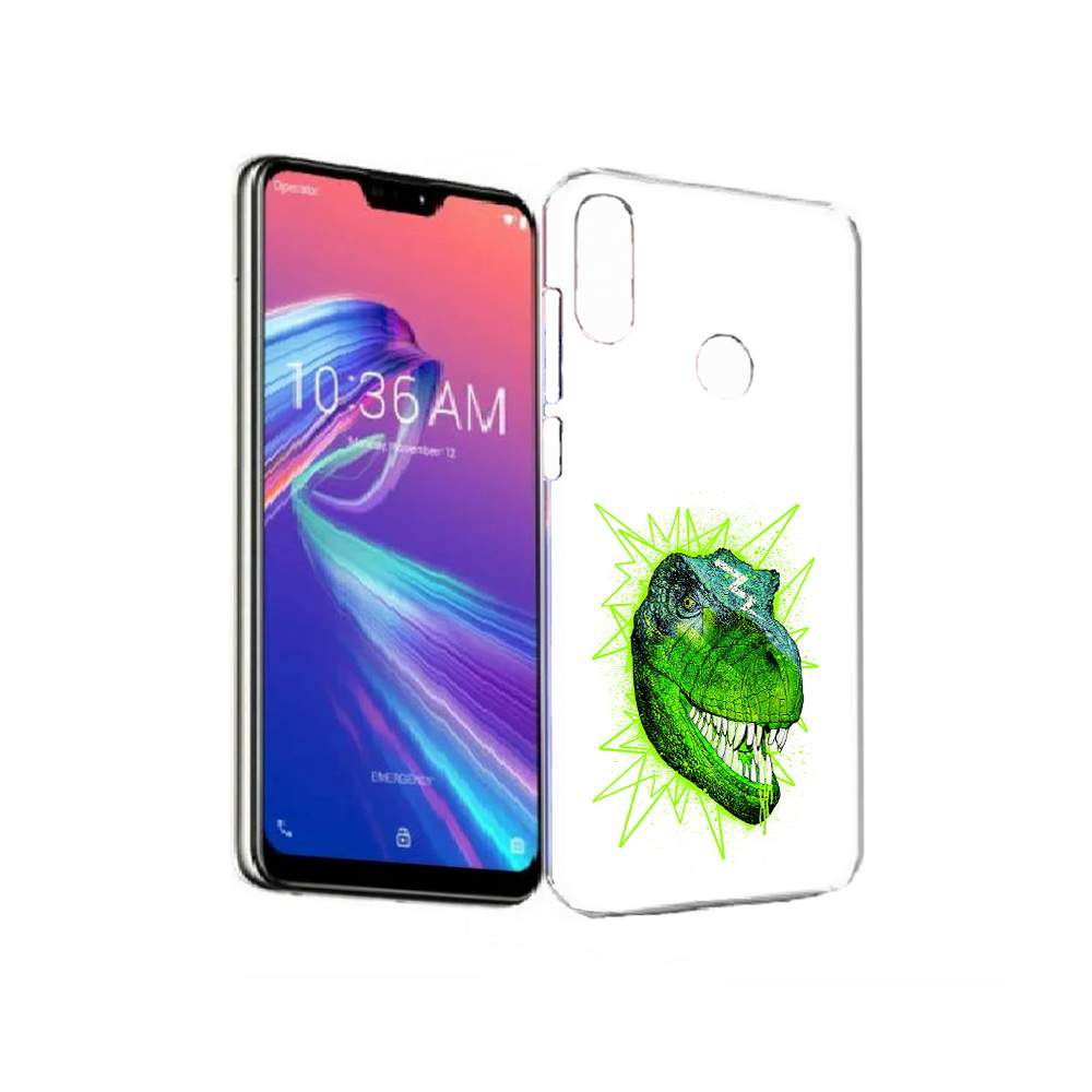 

Чехол MyPads Tocco для Asus ZenFone Max Pro (M2) (ZB631KL) зеленый динозавр, Прозрачный, Tocco