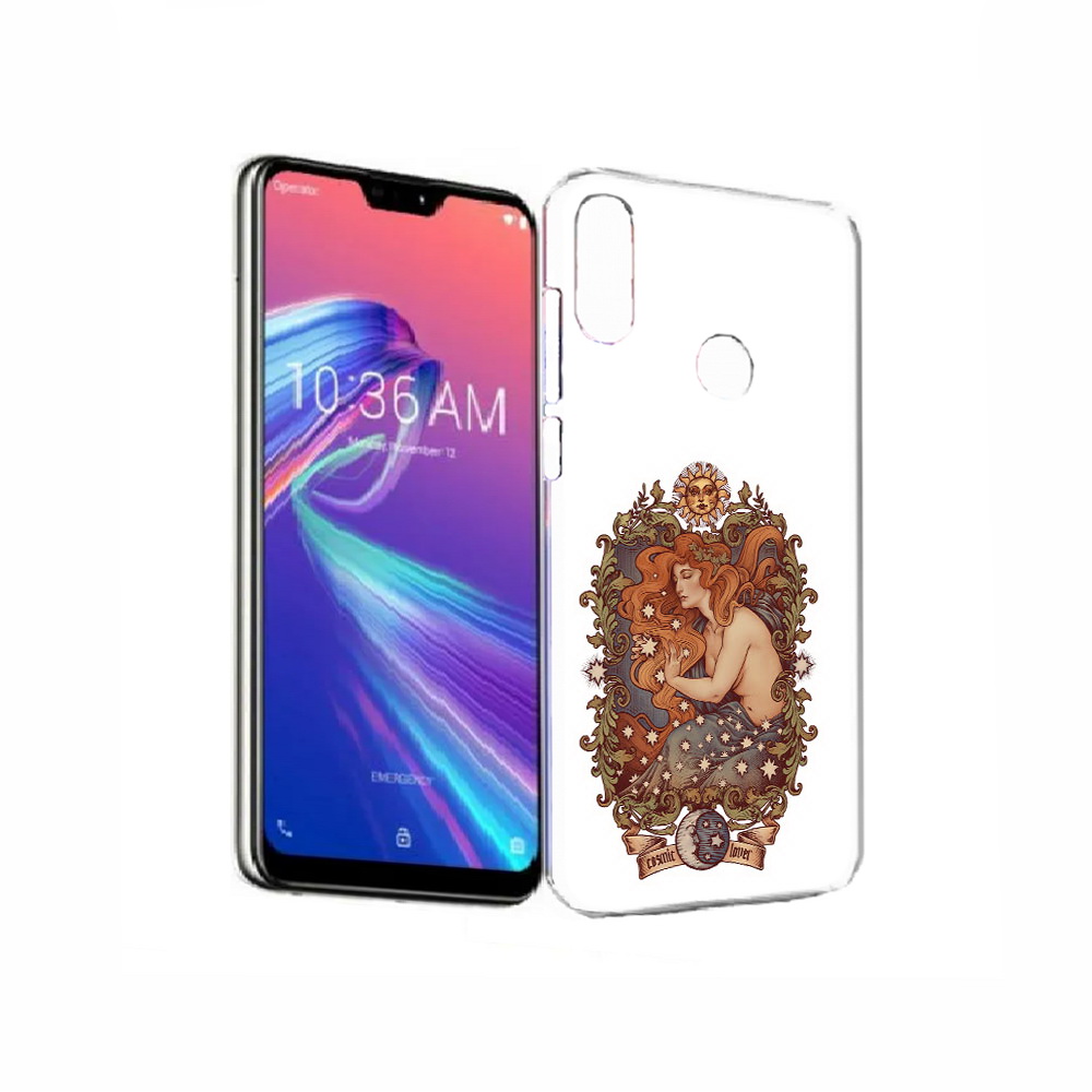

Чехол MyPads Tocco для Asus ZenFone Max Pro (M2) (ZB631KL) звездная девушка абстракция, Прозрачный, Tocco