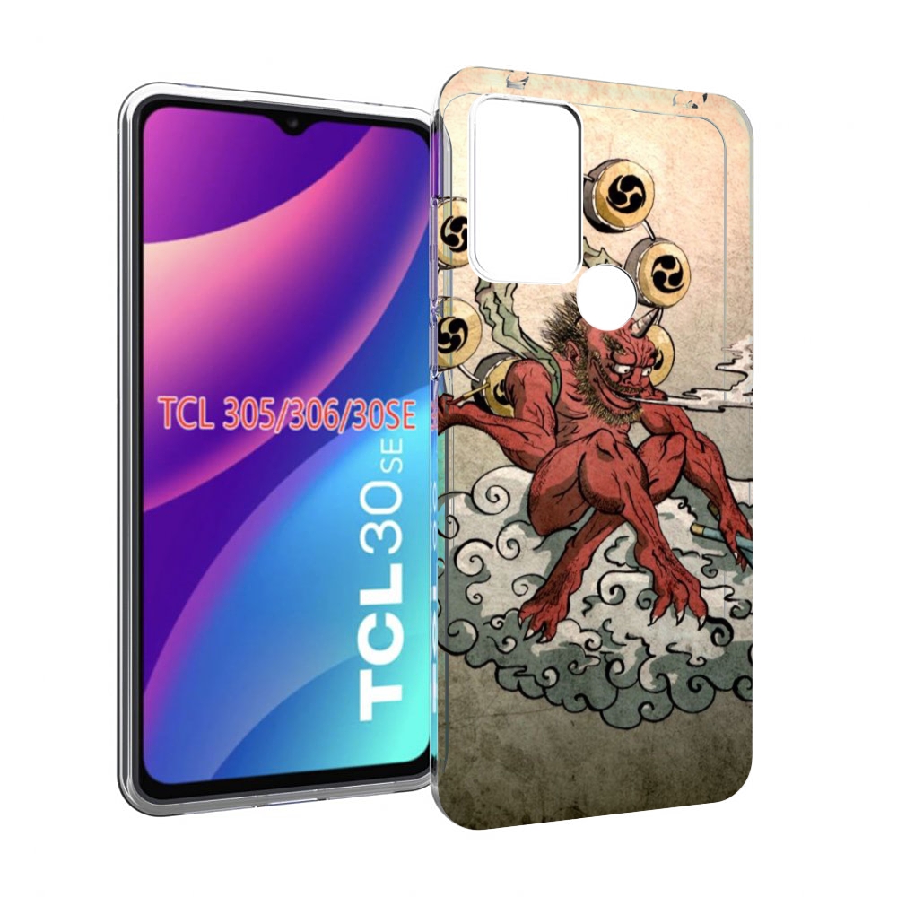 

Чехол MyPads красный чертик на облаке для TCL 30SE/305/306/30E, Tocco