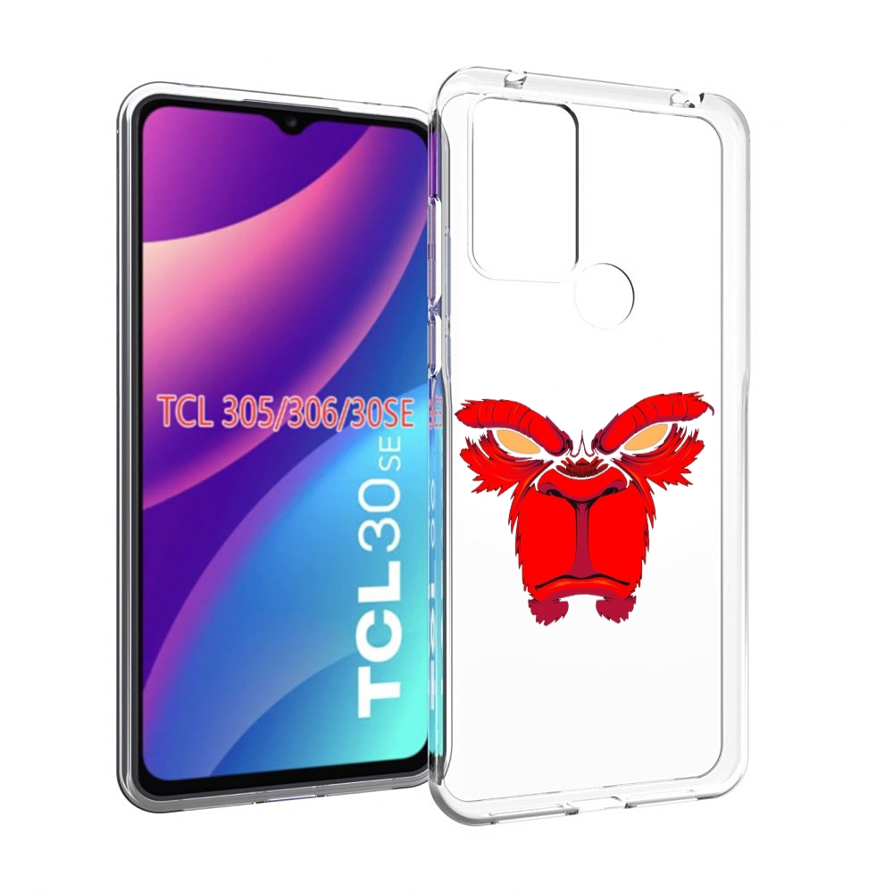 

Чехол MyPads красная обезьяна в темноте для TCL 30SE/305/306/30E, Tocco