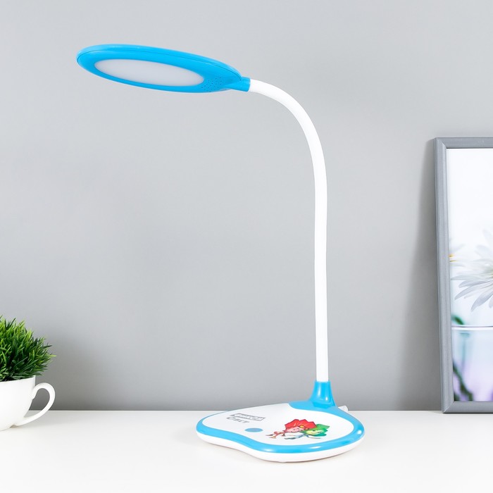 

Светильник настольный ЭРА LED 6Вт синий 17х35х45см.