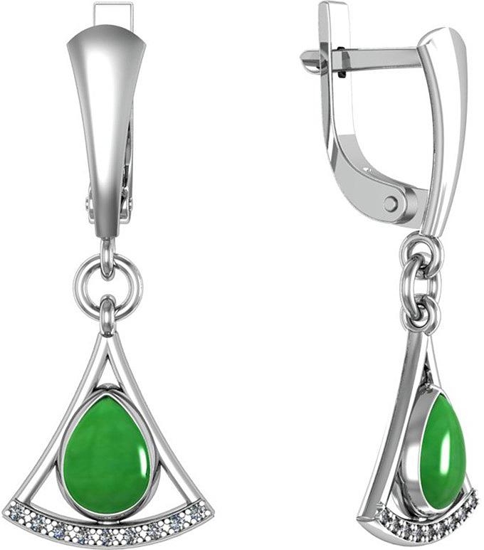

Серьги из серебра с агатом ПРИВОЛЖСКИЙ ЮВЕЛИР 391339-AG22FA11, 391339-AG22FA11