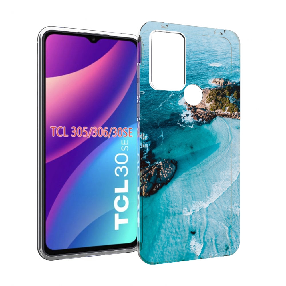 

Чехол MyPads красивый голубой залив для TCL 30SE/305/306/30E, Tocco