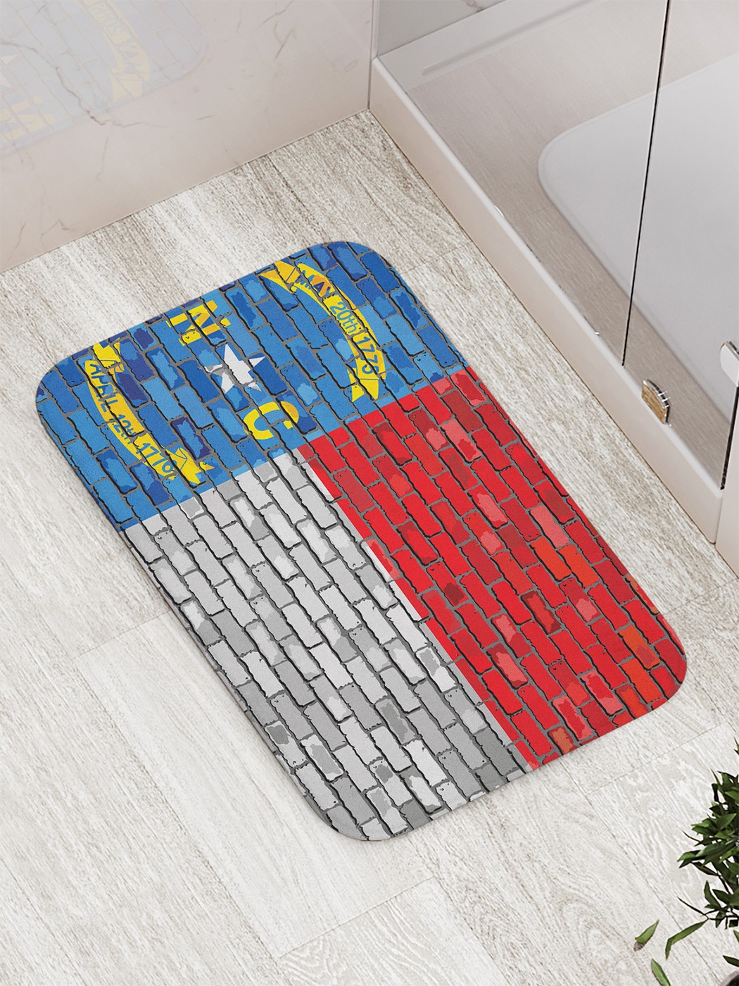 

Коврик противоскользящий для ванной, сауны, бассейна, 77х52 см bath_72079 JoyArty