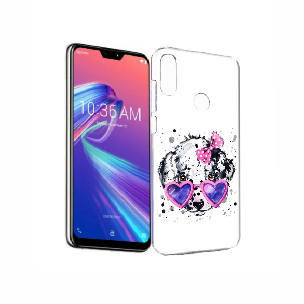 

Чехол MyPads Tocco для Asus ZenFone Max Pro (M2) (ZB631KL) долматинец в очках, Прозрачный, Tocco
