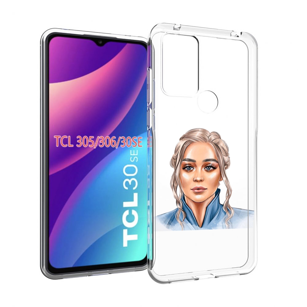 

Чехол MyPads красивая-нарисованная-девушка-блондинка женский для TCL 30SE/TCL 305/T..., Tocco