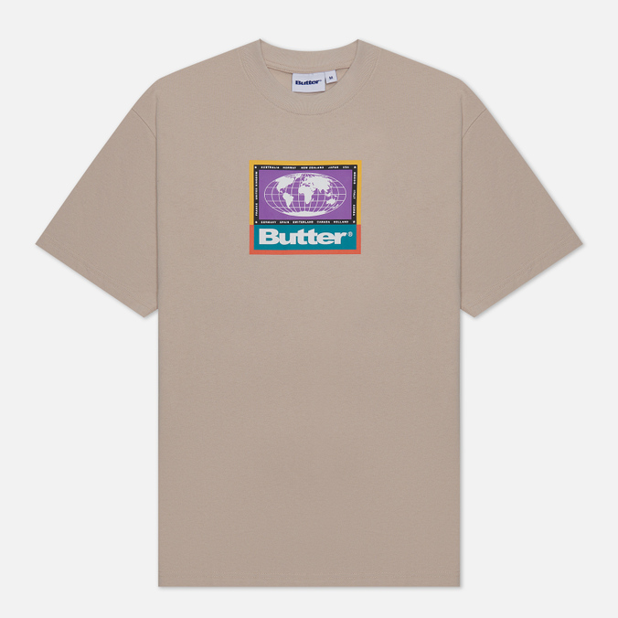 

Футболка мужская Butter Goods Trek бежевая S, Trek