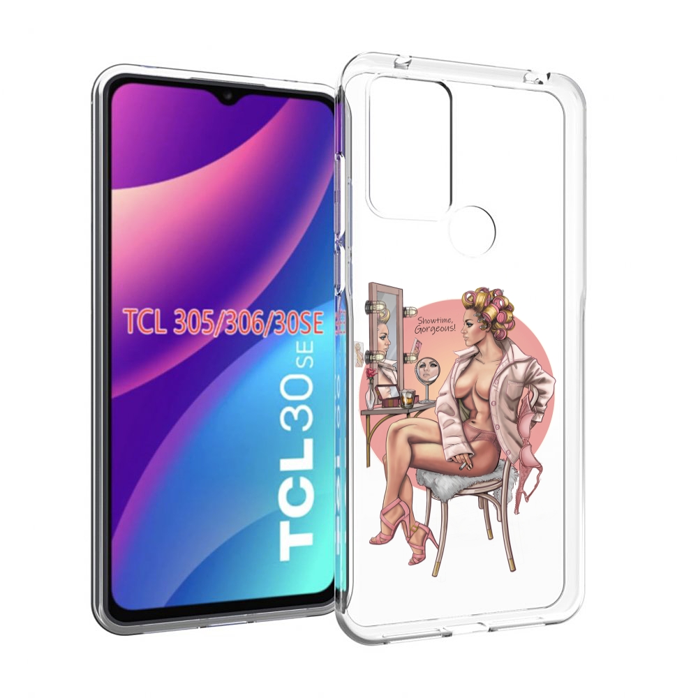 

Чехол MyPads красивая-девушка-с-зеркалом женский для TCL 30SE/TCL 305/TCL 306/TCL..., Tocco