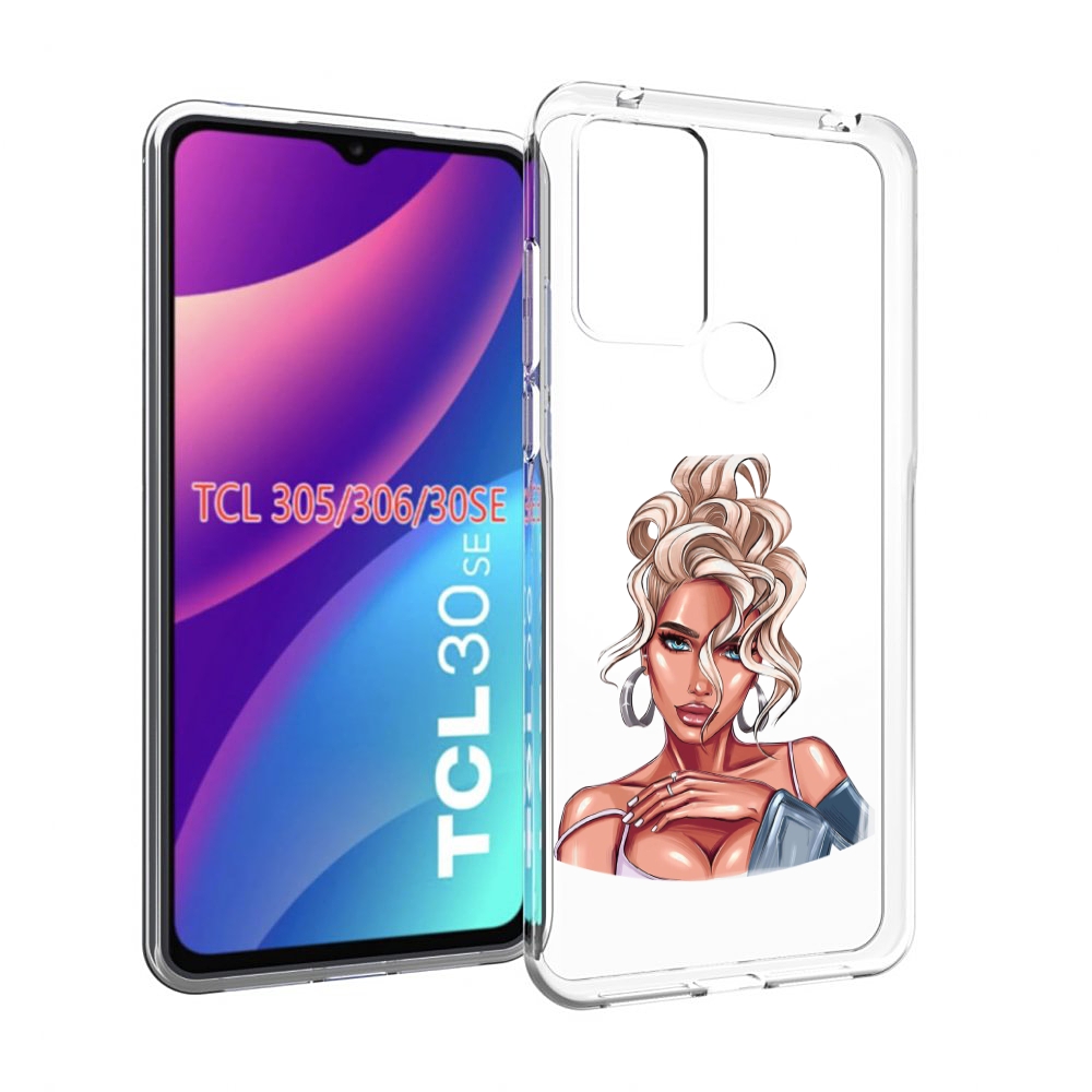 

Чехол MyPads красивая-блондинка женский для TCL 30SE/305/306/30E, Tocco
