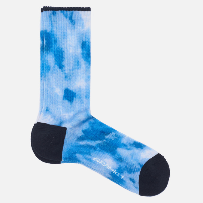 

Носки унисекс Gramicci Tie-Dye Print Crew голубые 43-46, Tie-Dye Print Crew