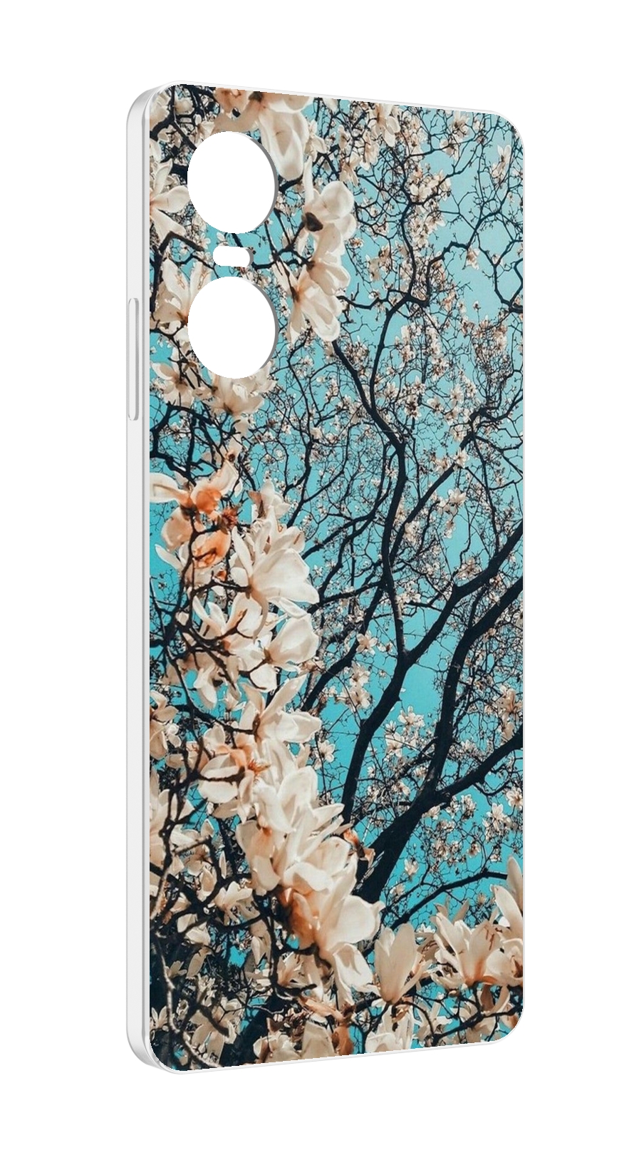 

Чехол MyPads дерево-с-цветочками для Tecno Pop 6 Pro, Прозрачный, Tocco
