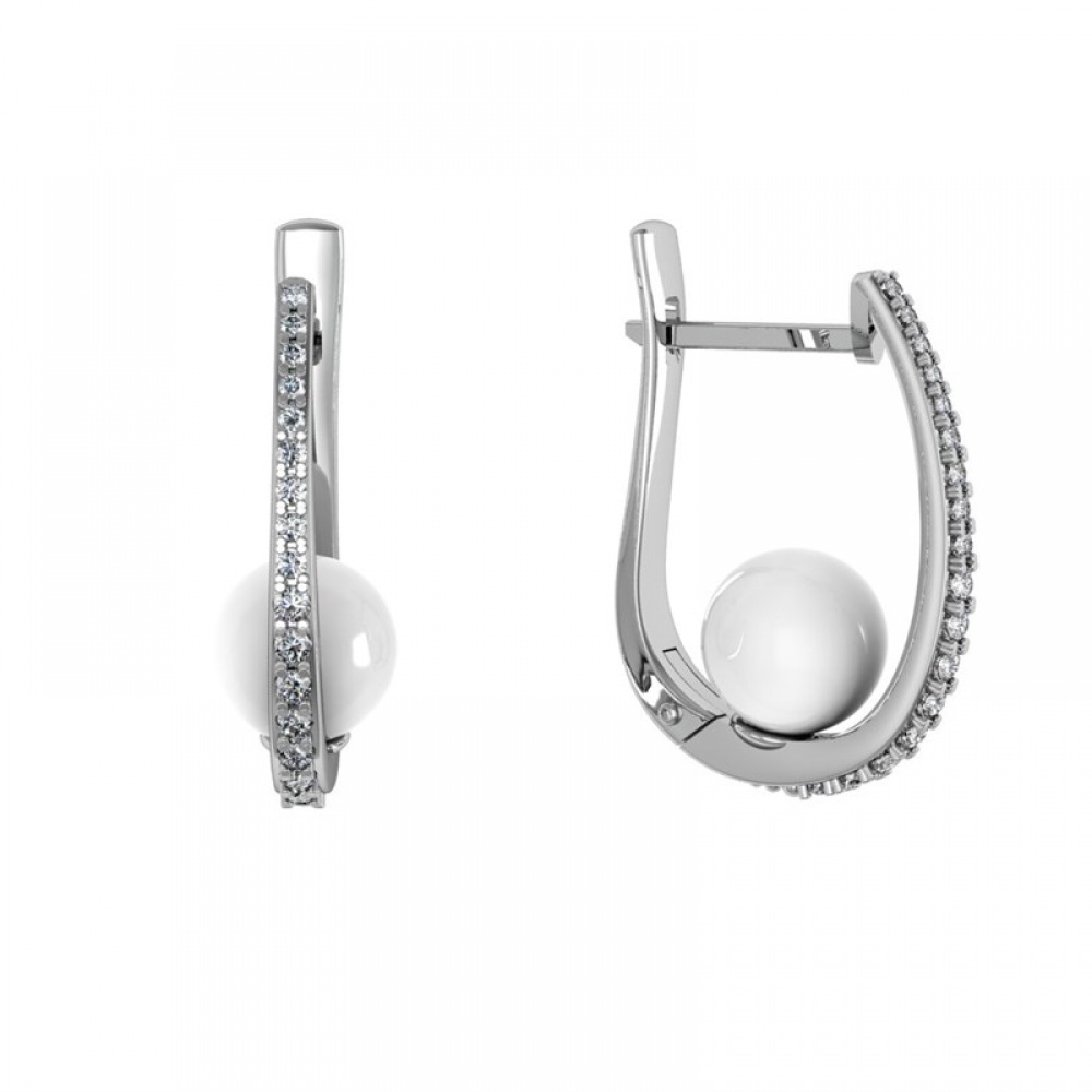 

Серьги из серебра с жемчугом ПРИВОЛЖСКИЙ ЮВЕЛИР 371405-FA11ZM07, 371405-FA11ZM07