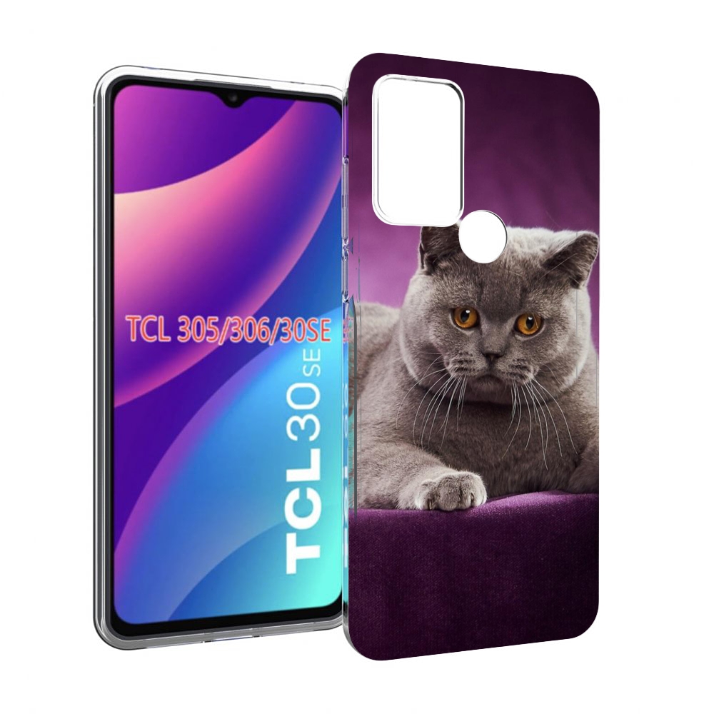 

Чехол MyPads кошка британская короткая для TCL 30SE/305/306/30E, Tocco