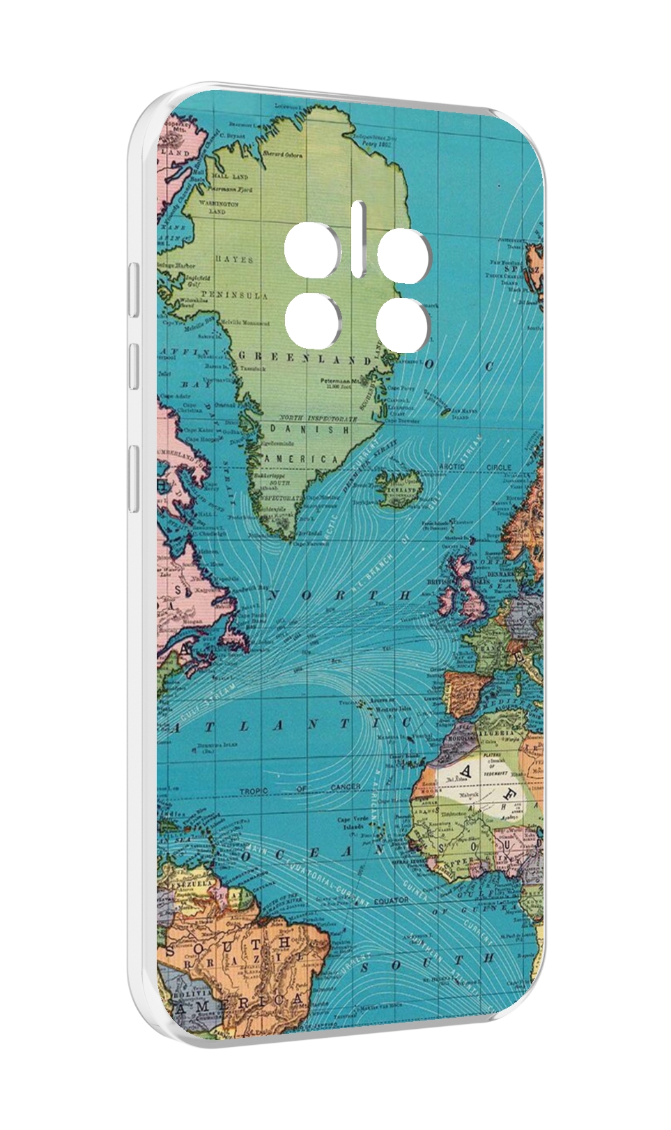 

Чехол MyPads старая карта земли для Doogee V11, Прозрачный, Tocco