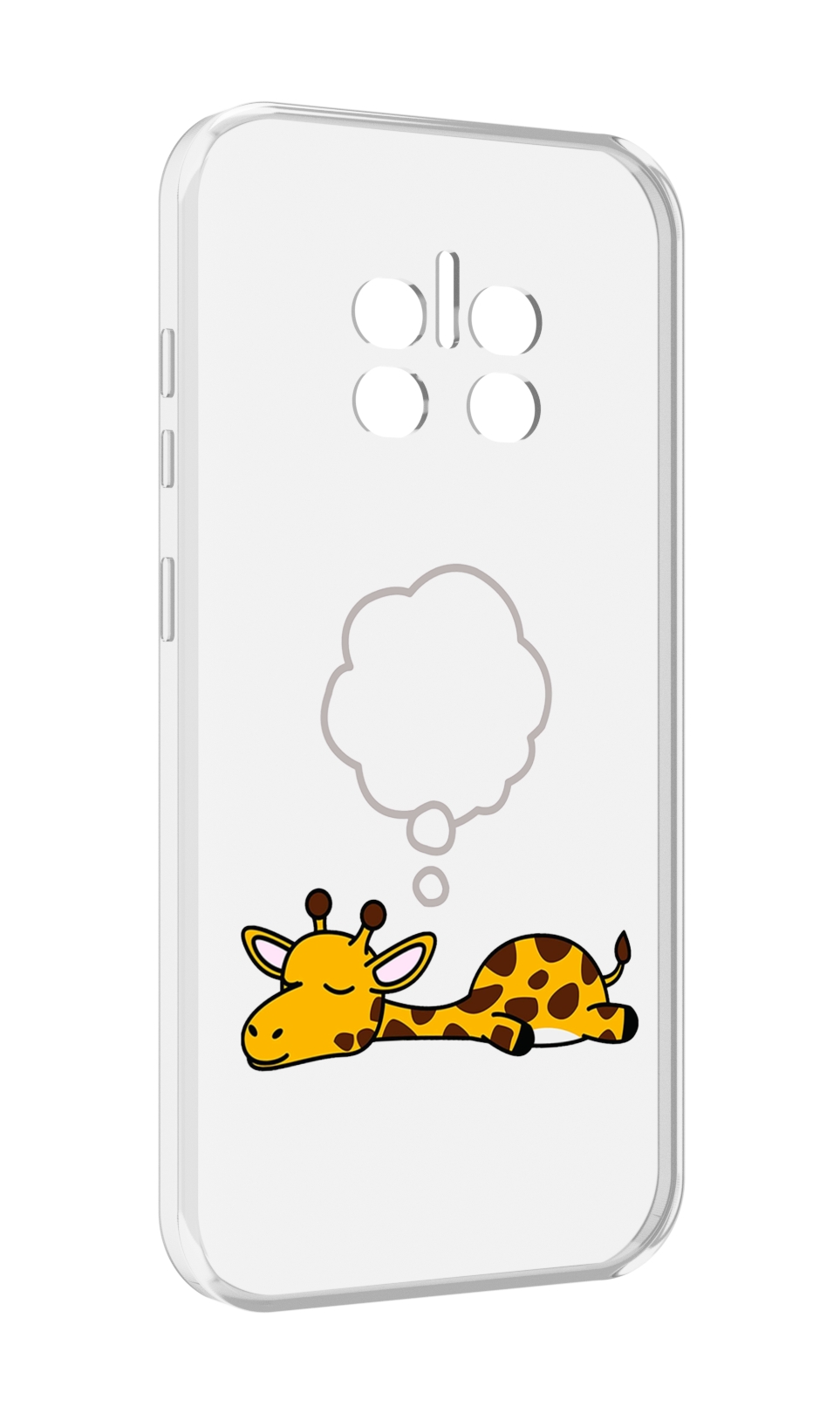 

Чехол MyPads спящий-жираф детский для Doogee V11, Прозрачный, Tocco
