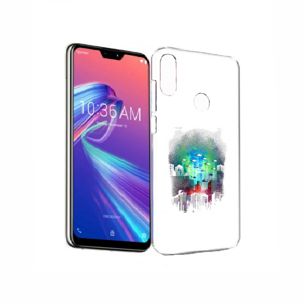 

Чехол MyPads Tocco для Asus ZenFone Max Pro (M2) (ZB631KL) город в свечении, Прозрачный, Tocco