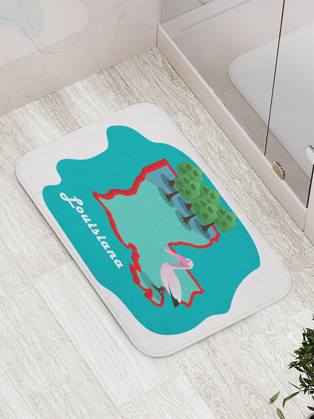 

Коврик противоскользящий для ванной, сауны, бассейна, 77х52 см bath_69470 JoyArty