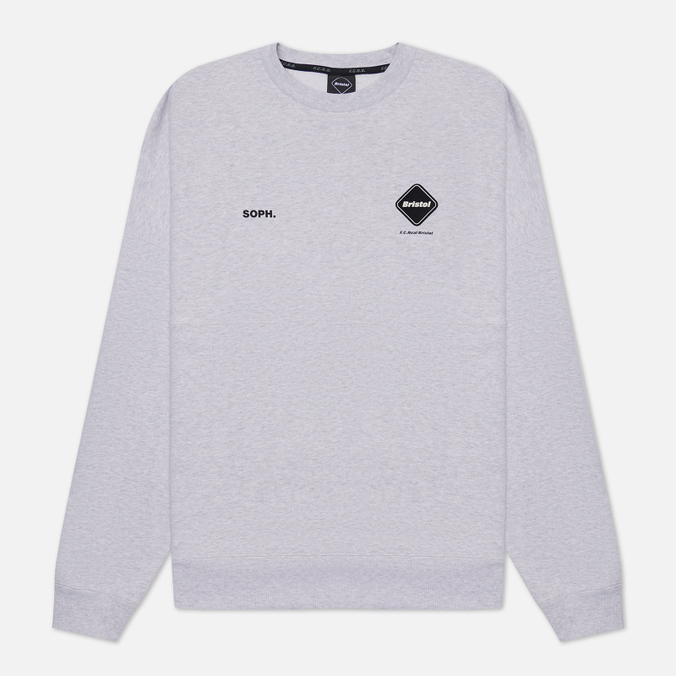 

Свитшот мужской F.C. Real Bristol Star Applique Team Crew Neck серый M, Star Applique Team Crew Neck