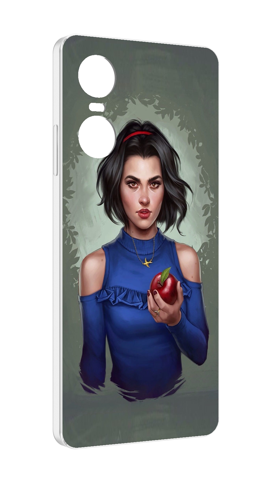 

Чехол MyPads девушка-с-яблоком женский для Tecno Pop 6 Pro, Прозрачный, Tocco