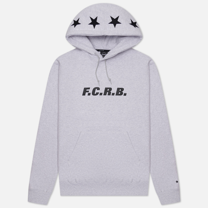 

Худи мужское F.C. Real Bristol Star Applique Classic Logo Hoodie серое M, Star Applique Classic Logo Hoodie