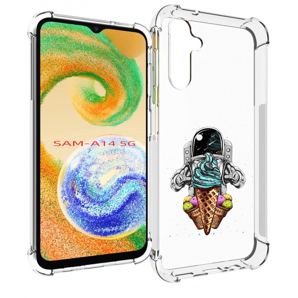 

Чехол MyPads астронавт-любит-мороженное для Samsung Galaxy A14 5G, Прозрачный, Tocco