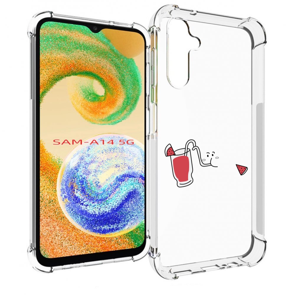 

Чехол MyPads арбузный-напиток для Samsung Galaxy A14 5G, Прозрачный, Tocco