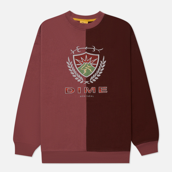 

Свитшот мужской Dime Split Crest Crew Neck бордовый S, Split Crest Crew Neck