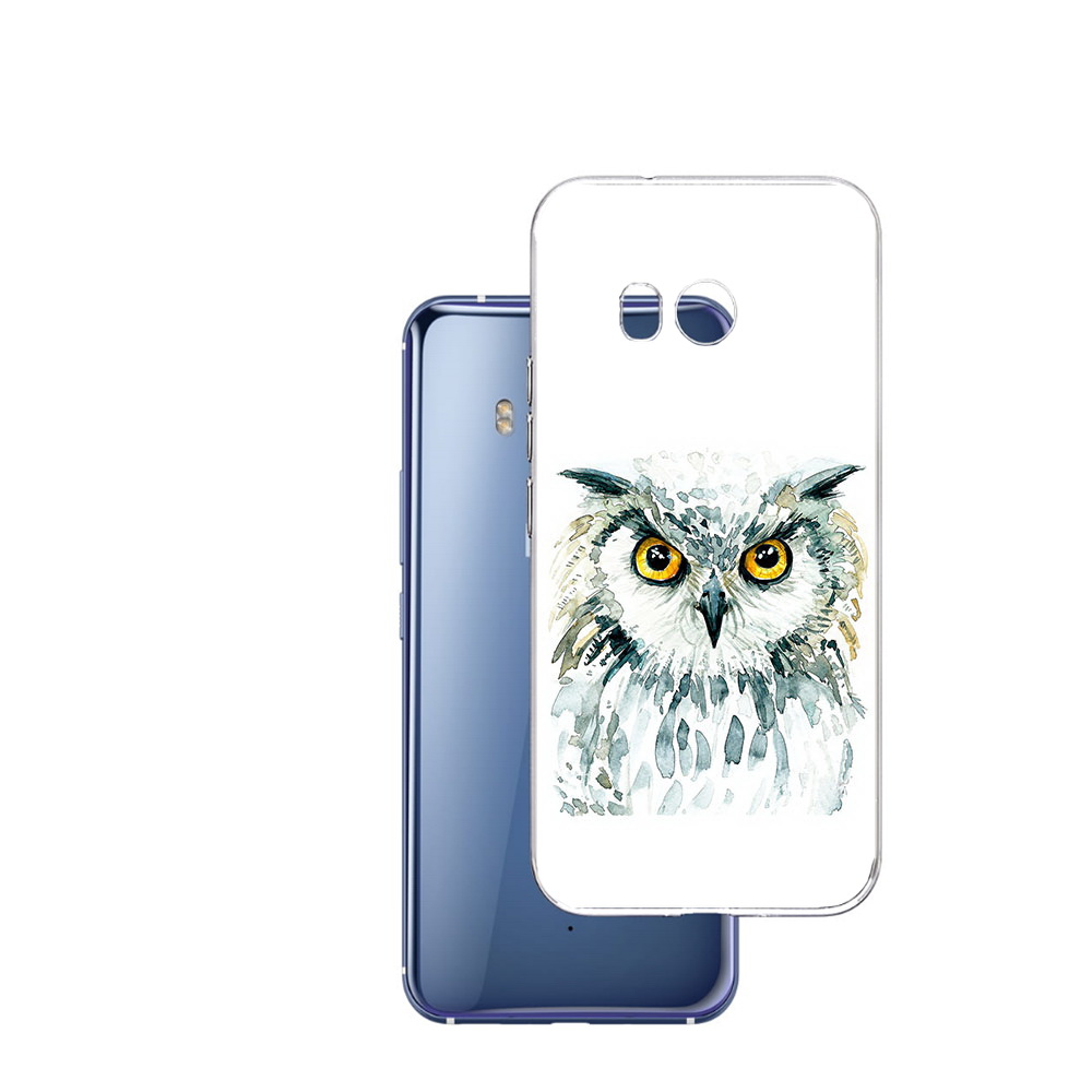 

Чехол MyPads Tocco для HTC U11 Серьезная сова, Прозрачный, Tocco