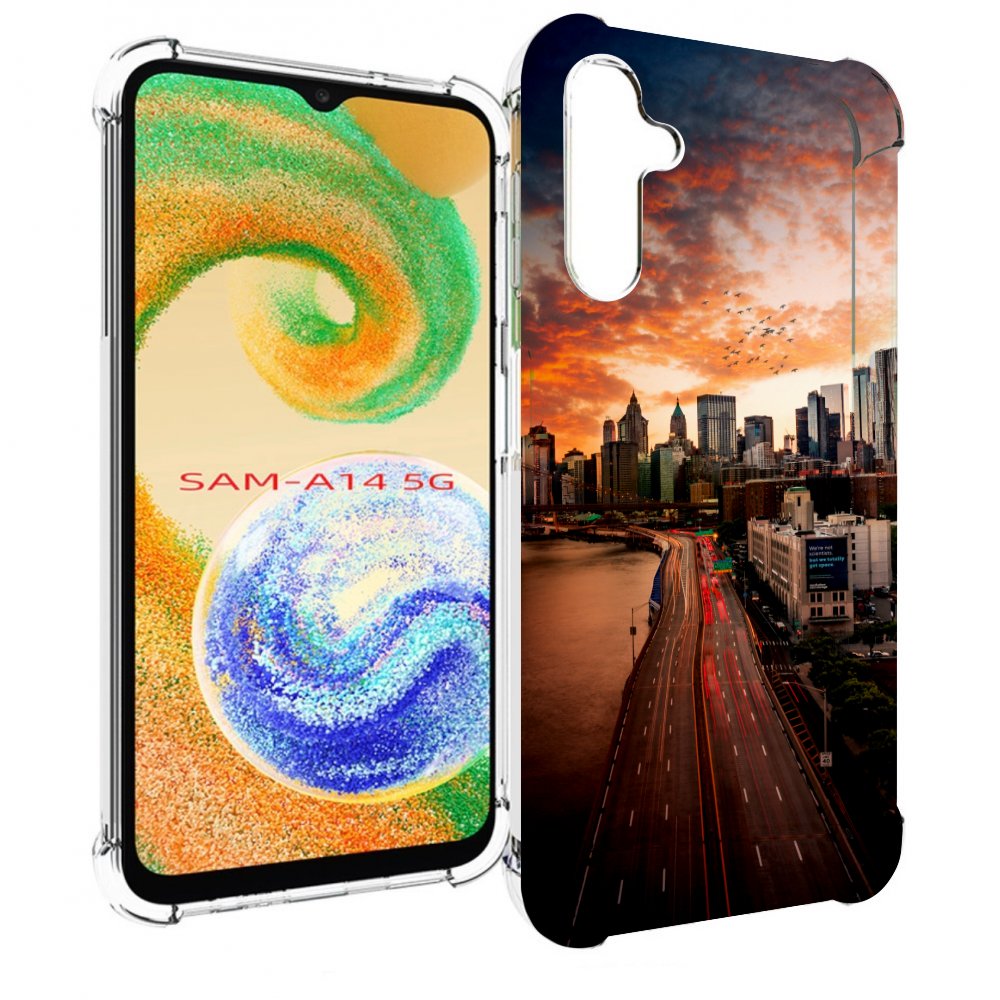 

Чехол MyPads американский город фото для Samsung Galaxy A14 5G, Прозрачный, Tocco