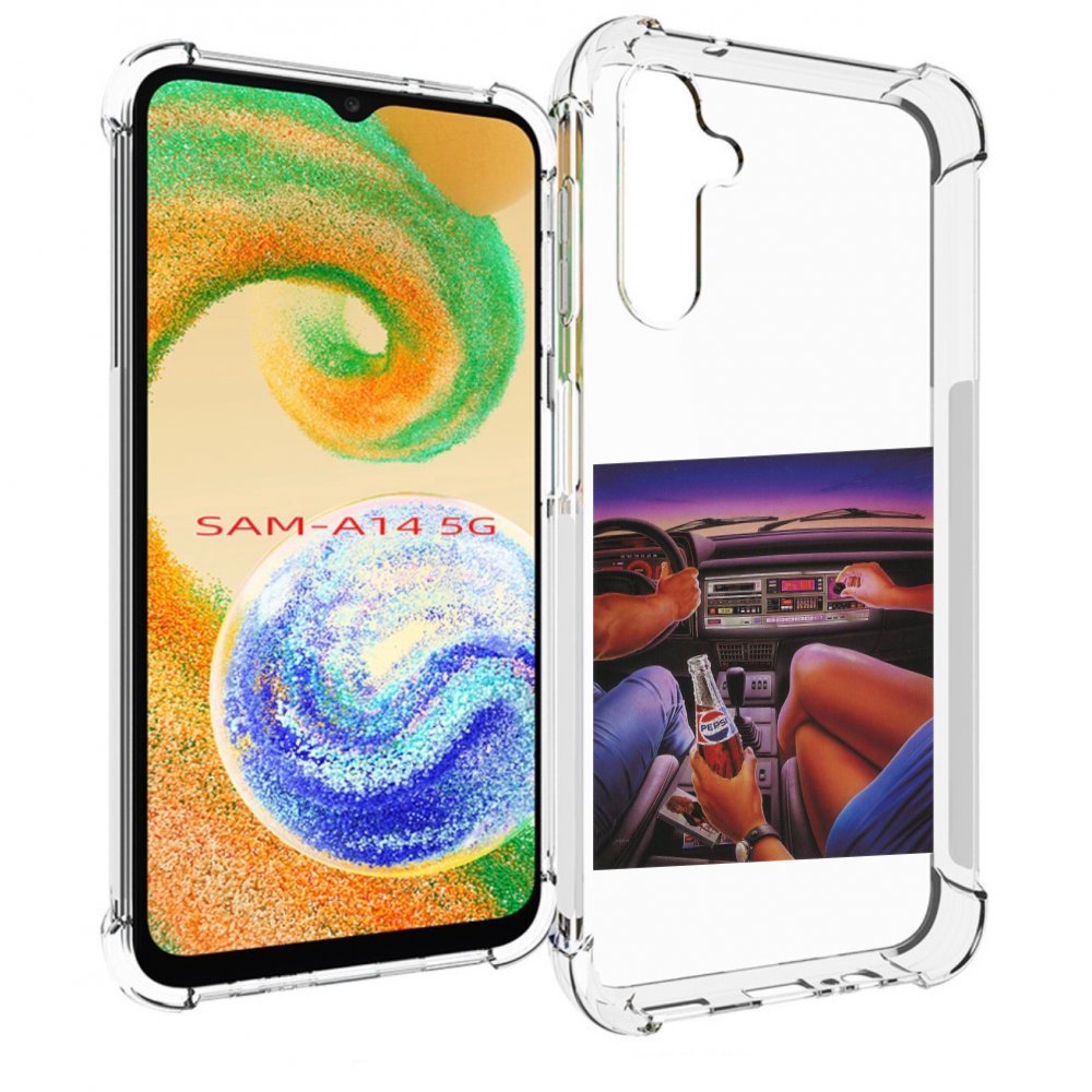 

Чехол MyPads американская машина салон для Samsung Galaxy A14 5G, Прозрачный, Tocco