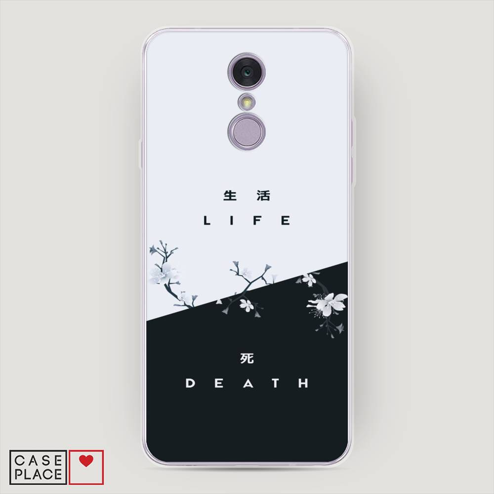 

Чехол Awog на LG Q7 (Plus, Alpha) "Life and death", Черный;серый, 83550-7