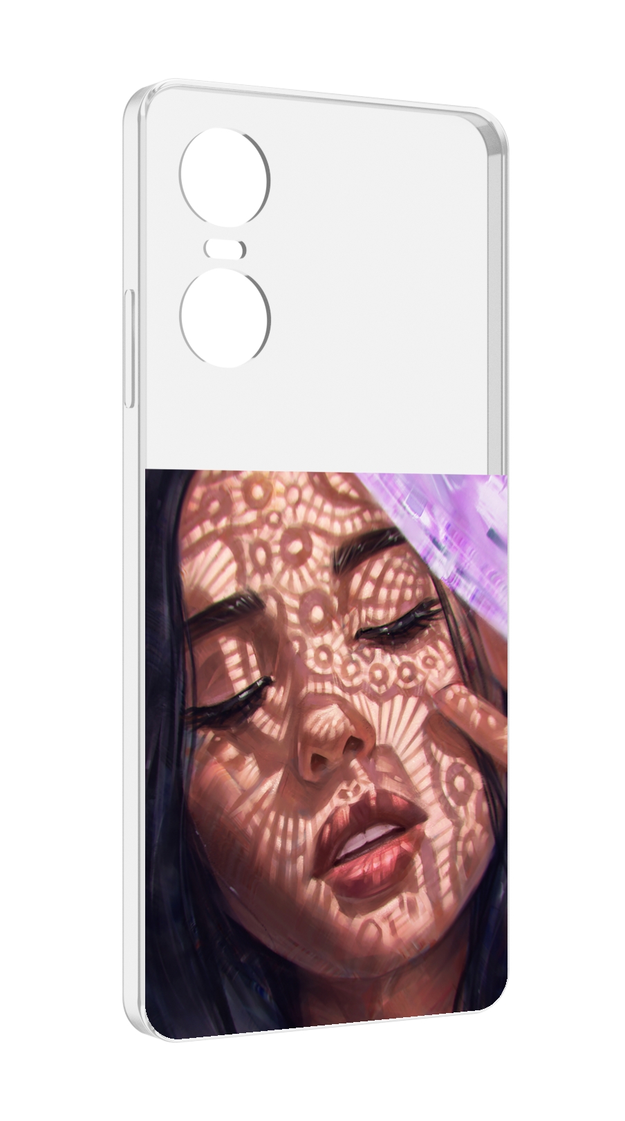 

Чехол MyPads девушка-под-кружевами женский для Tecno Pop 6 Pro, Прозрачный, Tocco
