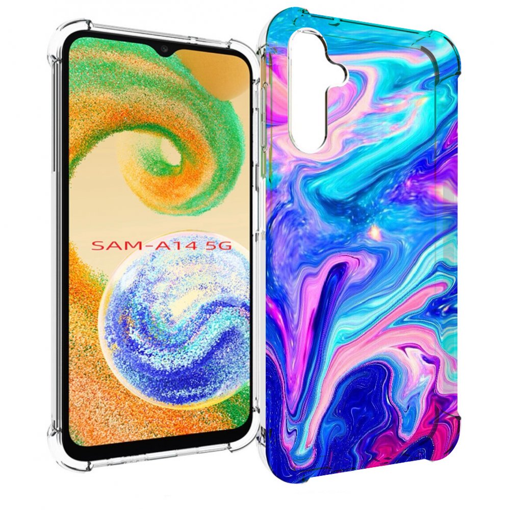 

Чехол MyPads акварельные-краски для Samsung Galaxy A14 5G, Прозрачный, Tocco