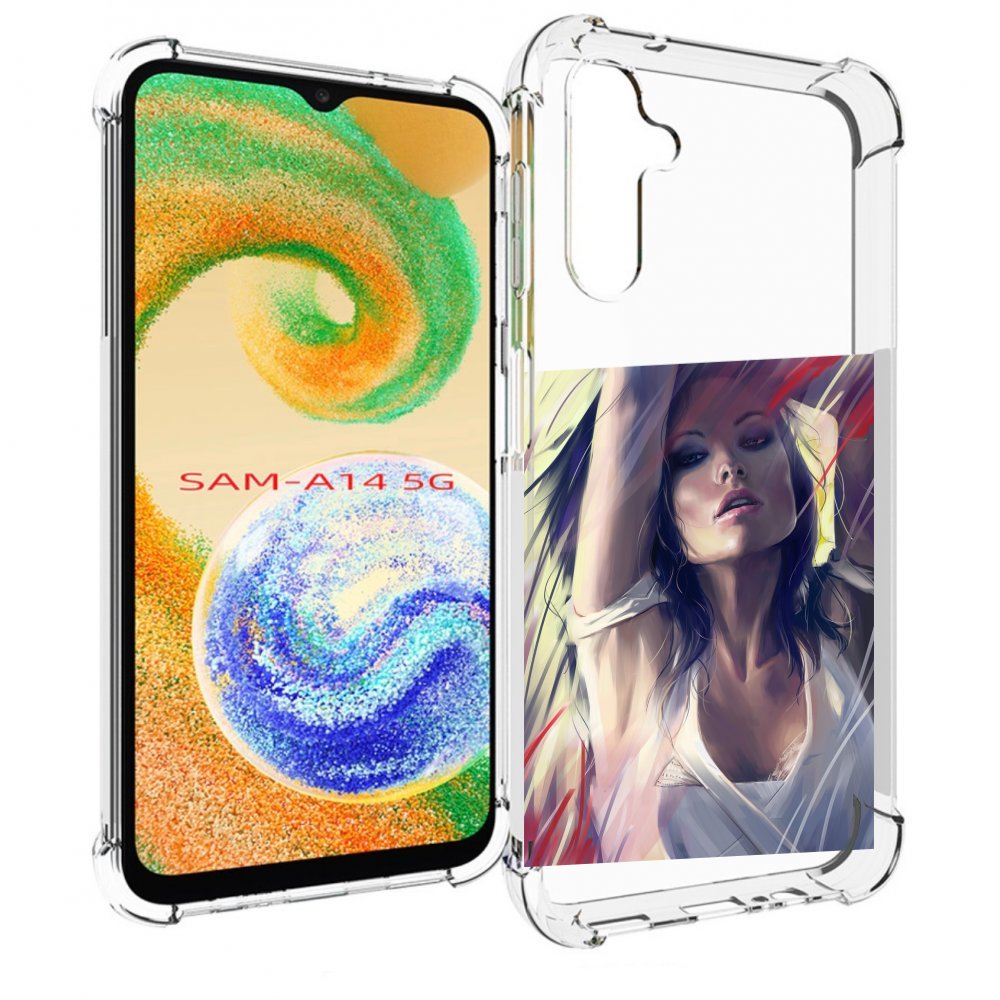 

Чехол MyPads акварельная-девушка женской для Samsung Galaxy A14 5G, Прозрачный, Tocco