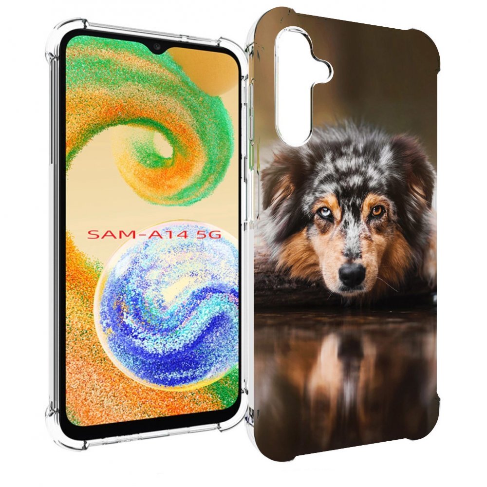 

Чехол MyPads австралииская овчарка для Samsung Galaxy A14 5G, Прозрачный, Tocco