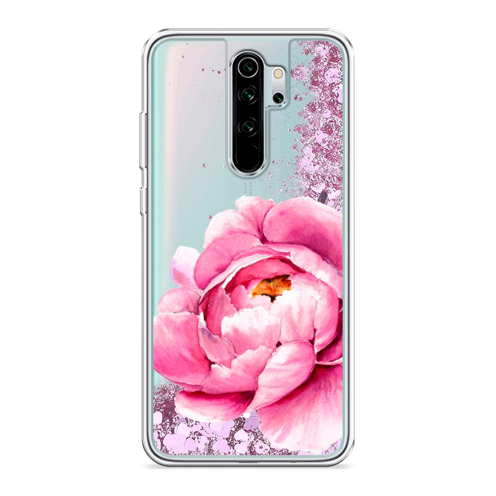 

Жидкий чехол с блестками "Прекрасный пион" на Xiaomi Redmi Note 8 Pro