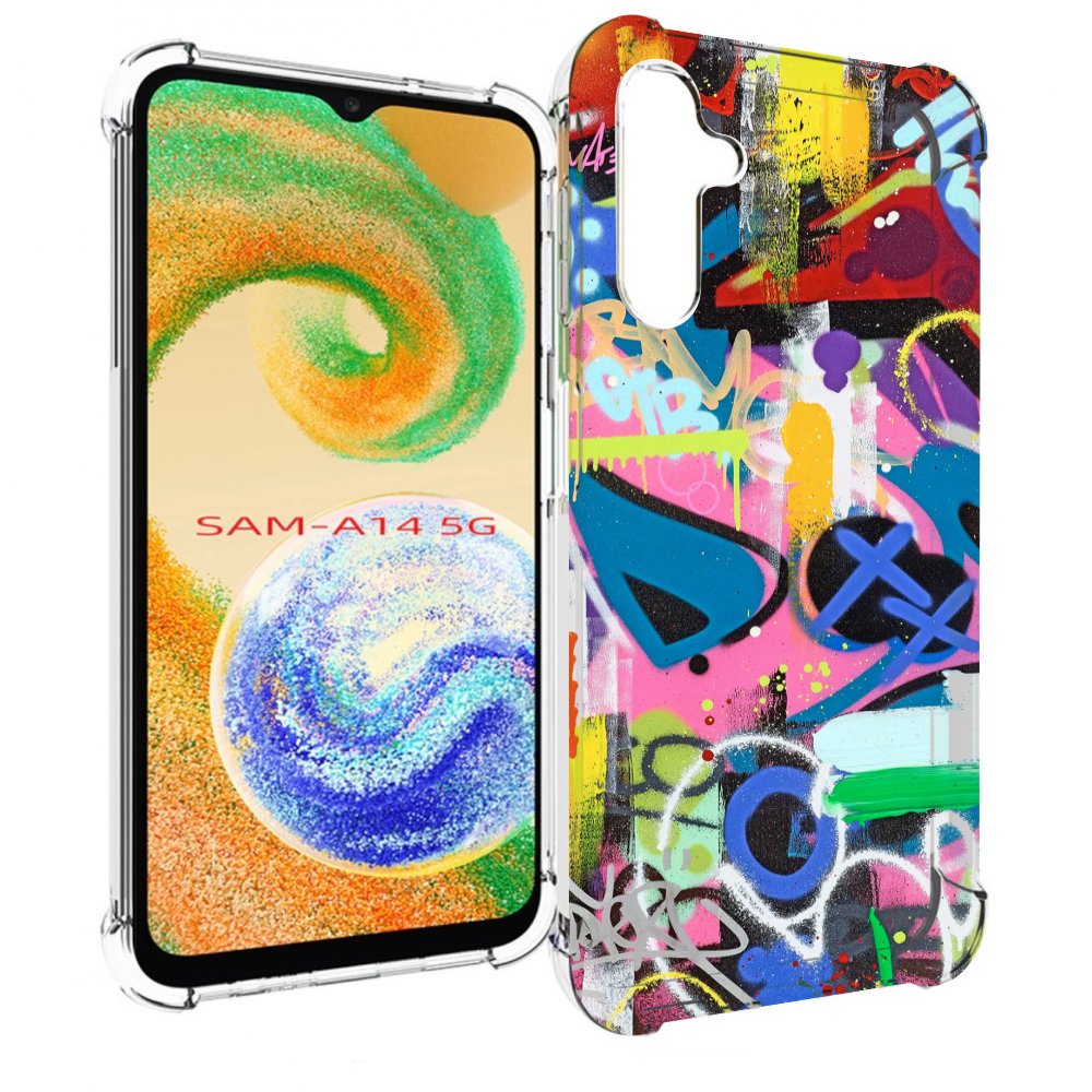 

Чехол MyPads абстракция-графити для Samsung Galaxy A14 5G, Прозрачный, Tocco