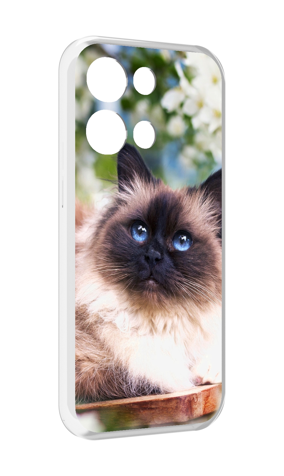 

Чехол MyPads порода кошка Бирман для OPPO Reno8 Pro, Прозрачный, Tocco