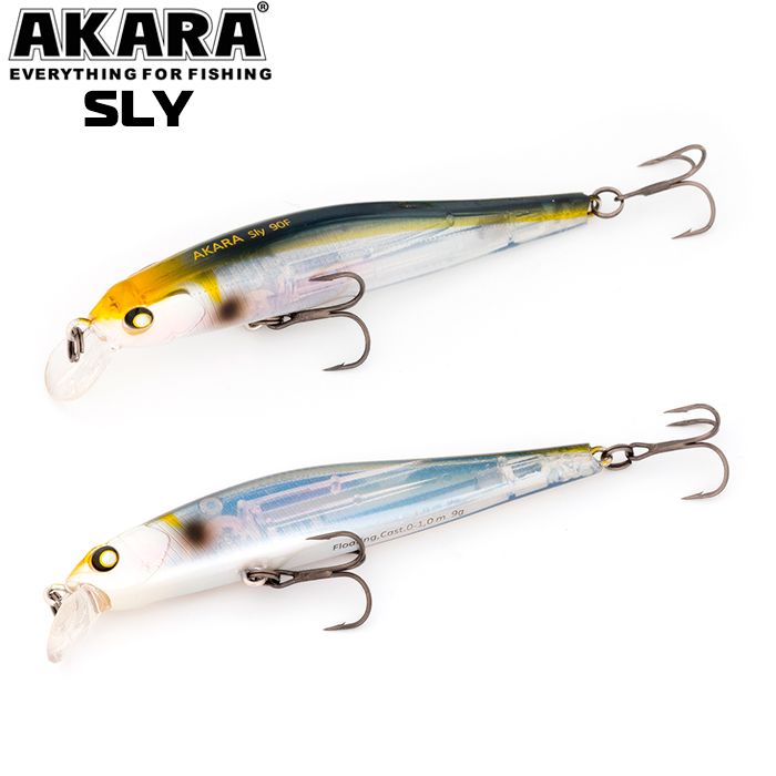 

Воблер Akara Sly 90SP 9 гр 1/3 oz 3,5 in A77, Разноцветный, Sly