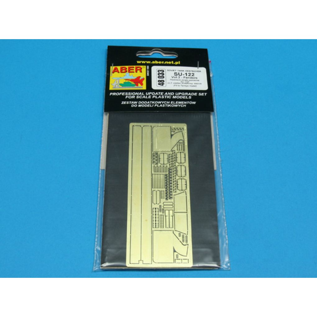

48 033 Aber 1/48 Фототравление Russian Tank Destroyer Su-122- Vol.2 fenders, Однотонный