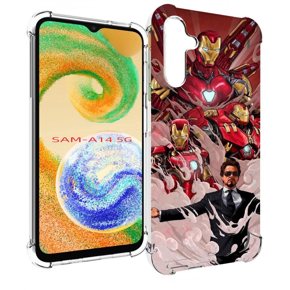 

Чехол MyPads Тони-Старк-и-костюмы для Samsung Galaxy A14 5G, Прозрачный, Tocco