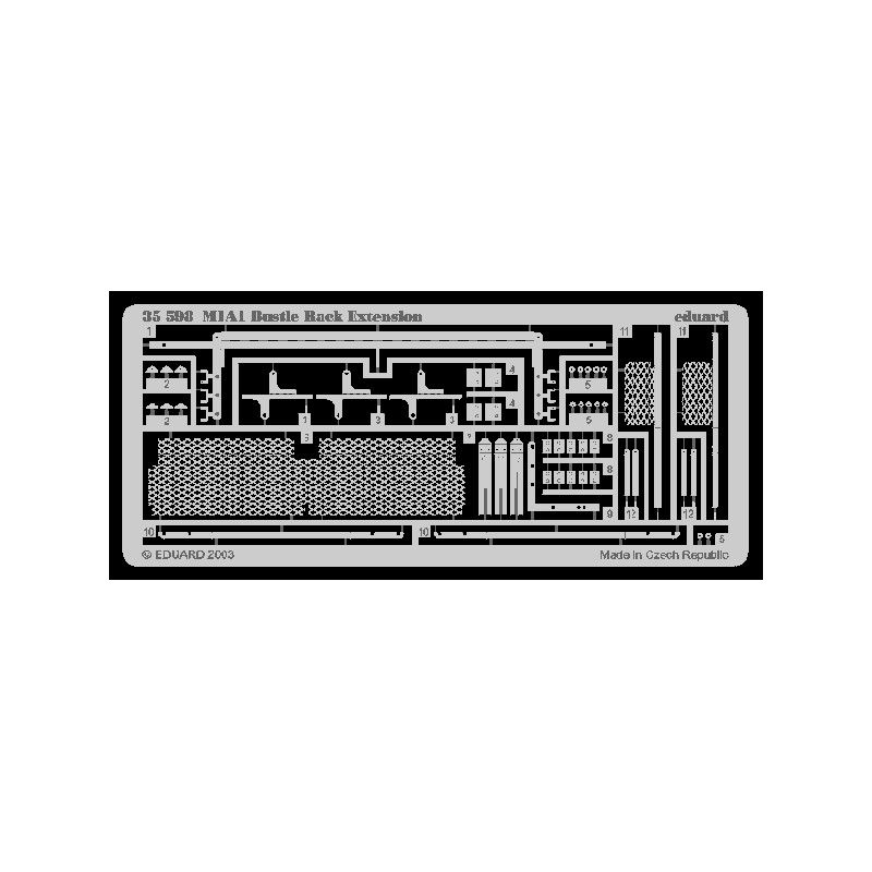 

35598 Eduard 1/35 Фототравление для M-1A1Bustle Rack Extension, Однотонный