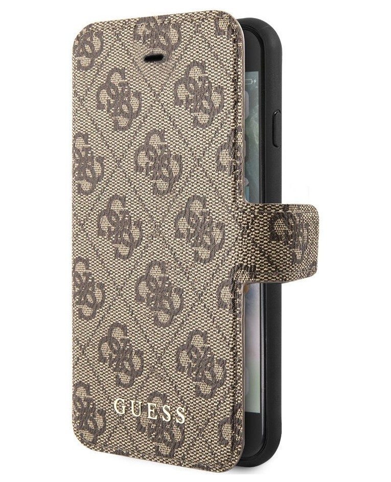 фото Чехол cg mobile guess 4g charms collection booktype iphone se 2020/8/7 коричневый