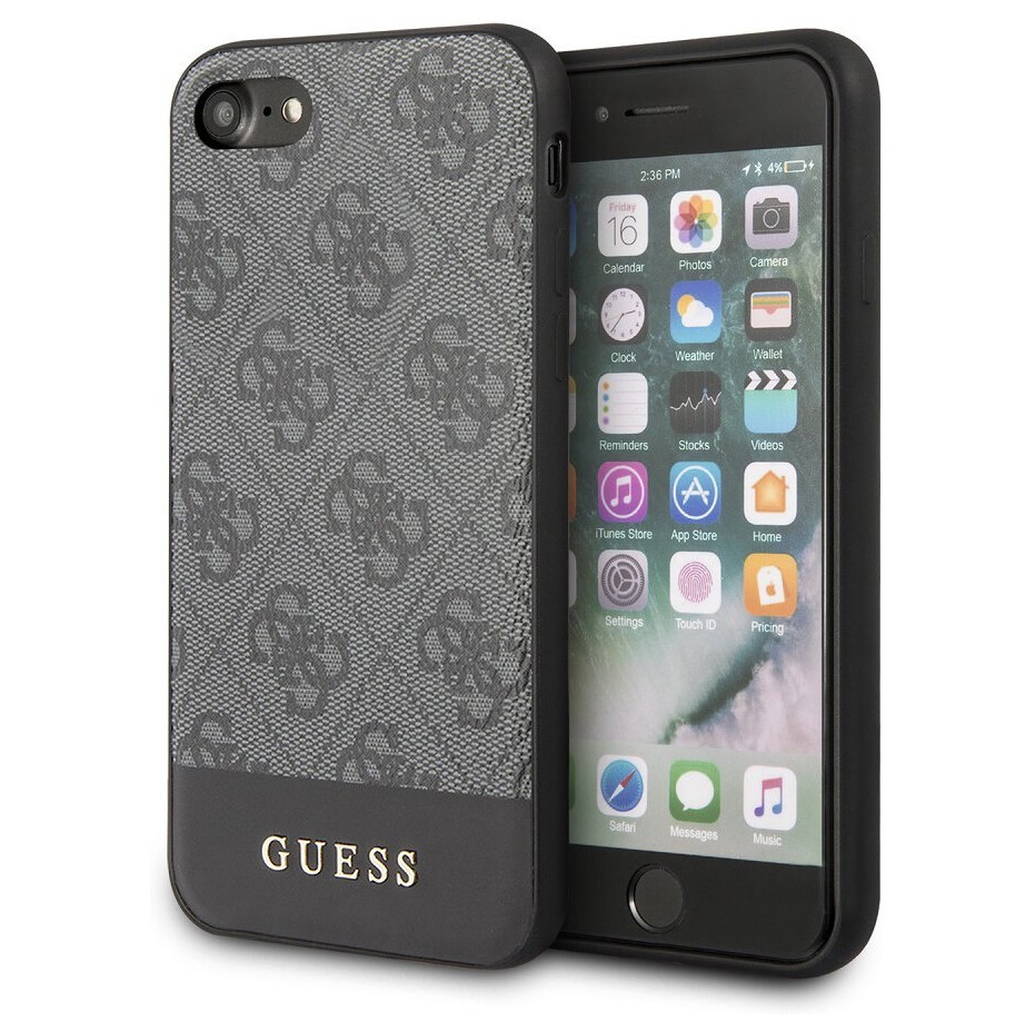 фото Чехол cg mobile guess 4g stripe metal logo iphone se 2020/8/7 серый