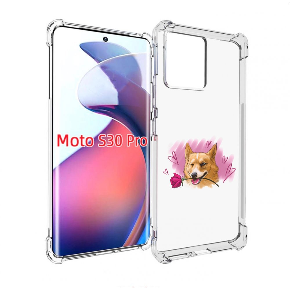 

Чехол MyPads собачка-с-розочкой для Motorola Moto S30 Pro, Прозрачный, Tocco