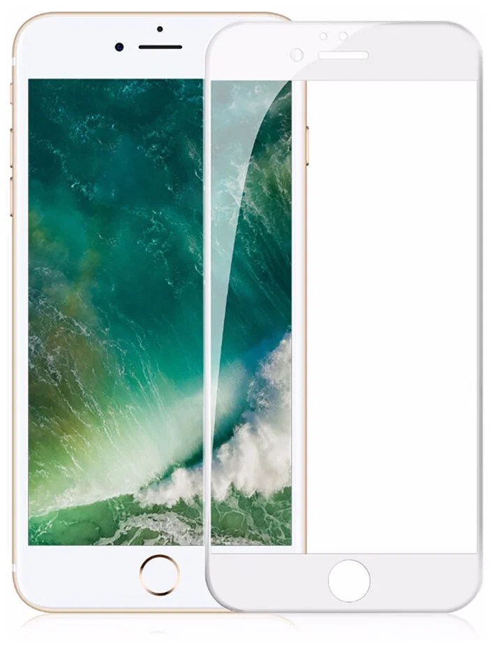 

Защитное стекло для Apple iPhone 6S закаленное, полное покрытие, белый