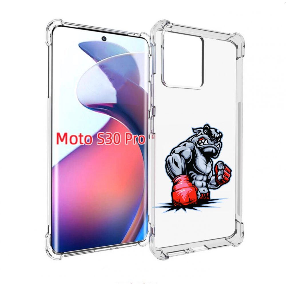 

Чехол MyPads собака-боксер для Motorola Moto S30 Pro, Прозрачный, Tocco