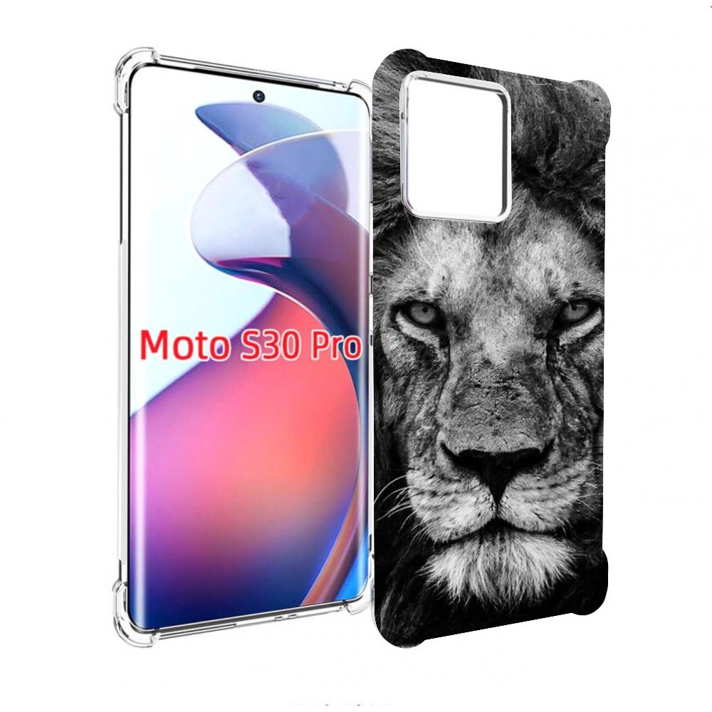 

Чехол MyPads смуглый лев мужской для Motorola Moto S30 Pro, Прозрачный, Tocco